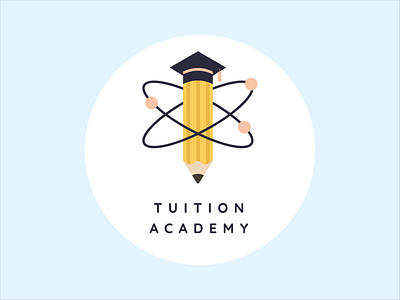 Tuition Academy Logo adobe illustrator chemistry chemistry tuition digital art education logo flat design graphic design graphic illustration graphicdesign illustration logo logo designs logodesign pencil logo tuition logo