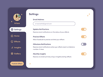 Settings Web UI