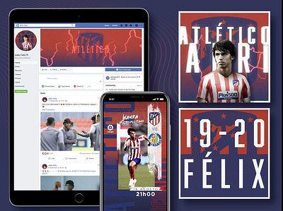 Social Media for Football Player digital graphic design social media visual design