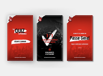 Super Bock Super Rock Quiz Experience interaction design ui ui ux ui design ux