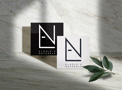 Elodie's Naturals (TM) - Logo Design black and white branding businesscard cosmetic logo cosmetics design logo logo design logo mark simple