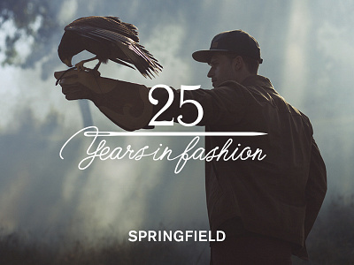 SPRINGFIELD 25th anniversary 25 25th anniversary apparel clothing lettering logo proposal rejected spf springfield