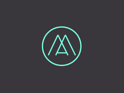Personal monogram am ana martin design identity illustrator logo logo design minimal monogram personal portfolio simple