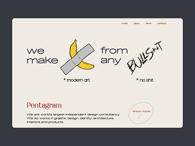 Pentagram Agency website concept