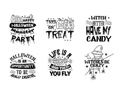 Halloween lettering typography festival
