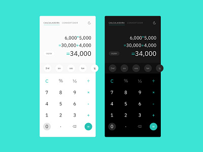 Calculator Ui - DailyUi004