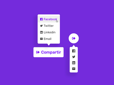 Concept share button  - Daily Ui 010