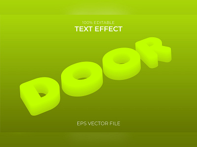 3d Text Effect (Editable) app branding design icon illustration logo typography ui ux vector