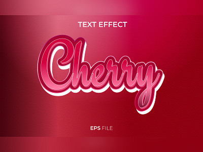 3D editable text effect