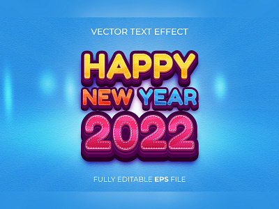 3D editable text effect