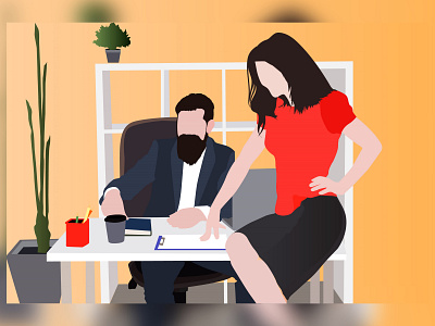 Business meeting illustration 3d animation app branding design graphic design icon illustration logo motion graphics typography ui ux vector