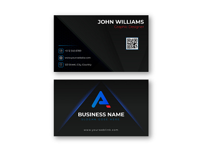 Business card illustrator design template 3d animation app branding design graphic design icon illustration logo motion graphics typography ui ux vector