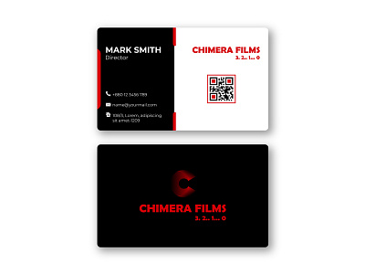 Business card illustrator design template