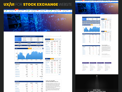 Stock Exchange Website 3d animation app branding design graphic design icon illustration logo motion graphics typography ui ux vector