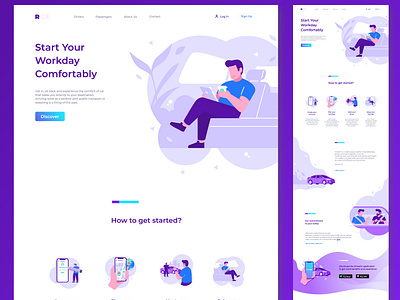 Ride Sharing Landing Page