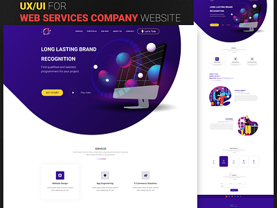 Web Services Company UX/UI