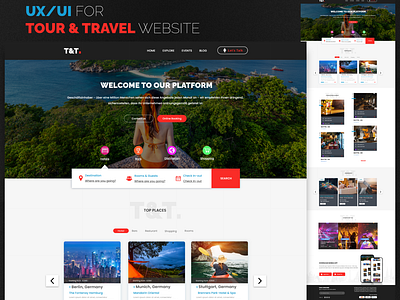 Tour & Travel Website UX/UI