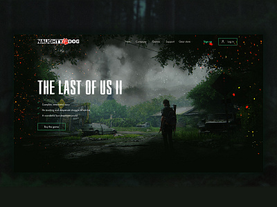 Website redesign The Last of Us 2 design game game design ui ux web