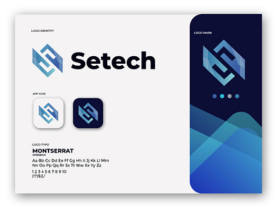 Setech abstract advance around book brand identity branding concept creative design fast hexa hexagon letter letter logo logo logo logo design revolve s illustration s letter technology vectorlogo