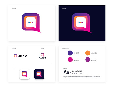 Quicks modern Q letter message logo design abstract agency app brand identity branding corporate creative design gradient logo logo branding logo design logo designer logo designs logo trends 2020 messages q letter logo q logo q logo design q modern logo