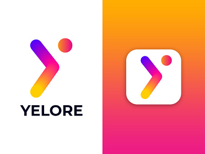 yelore modern y letter logo design app appicon brandmark construction corporate e commerce elegant gradient logo logo logodesigner logomaker logos minimal minimalist modern modernlogo y y letter y letter logo