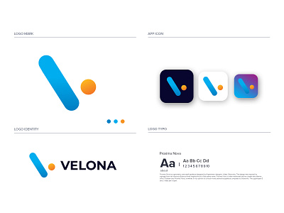 VELONA MODERN V LETTER LOGO DESIGN app appicon brandmark construction corporate e commerce elegant gradient logo logo logodesigner logomaker logos minimal minimalist modern modernlogo