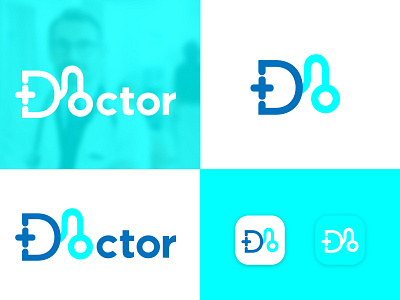 DOCTOR mininal typography logo design app appicon brandmark construction corporate e commerce elegant gradient logo logo logodesigner logomaker logos minimal minimalist modern modernlogo pd pd letter pd letter logo