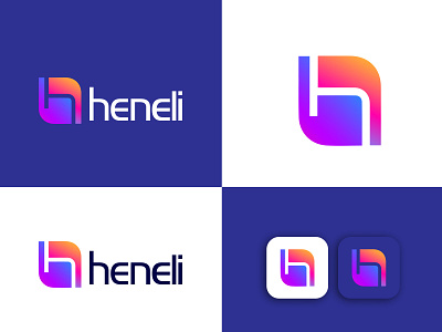 heneli modern gradient h letter logo design app appicon brandmark construction corporate e commerce gradient logo h h letter h letter logo logo logo design logodesigner logos minimal minimalist modern modernlogo technology