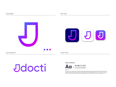 Jdocti Modern Minimalist J Letter Logo Design By Mithun Das On Dribbble