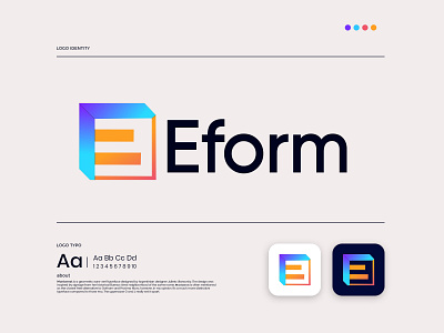 Eform finance E letter logo design app appicon brandmark corporate e commerce e letter e logo finance finance app logo logodesigner logos minimalist modern