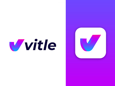 vitle logo design app appicon brandmark corporate e commerce isometric isometric design logo logo design logodesigner logos minimal minimalist modern modernlogo technology v v letter v letter logo