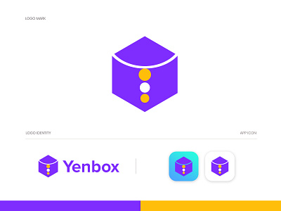 Yenbox modern logo design app appicon brandmark construction corporate e commerce isometric logo logo design logodesigner logos minimal minimalist modern modernlogo technology y y letter y letter logo