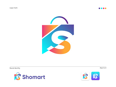 Shomart modern E-commerce logo design app appicon brandmark construction corporate e commerce isometric logo design logodesigner logos minimal minimalist modern logo modernlogo s s letter s letter logo technology