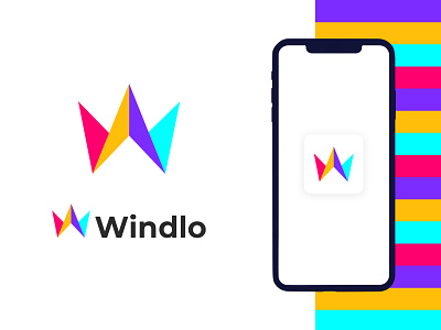 Windlo W letter modern logo design app appicon brandmark construction corporate e commerce gradient logo isometric logo design logodesigner logos minimal minimalist modern logo modernlogo technology w w letter w letter logo