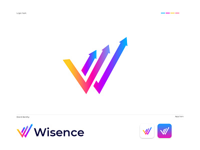 Wisence financial w letter logo design app appicon brandmark construction corporate e commerce financial financial logo isometric logo design logodesigner logos minimal minimalist modernlogo technology w w letter w letter logo