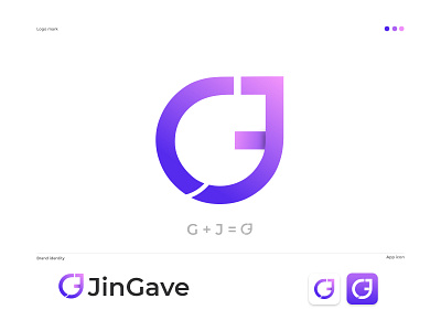 Jingave gj letter logo design app appicon brand brand identity brandmark corporate e commerce gj gj letter gj letter logo gradient logo isometric logo logo design logodesigner logos minimalist modern logo technology