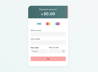 Daily UI 001: Credit card checkout dailyui ui uiux