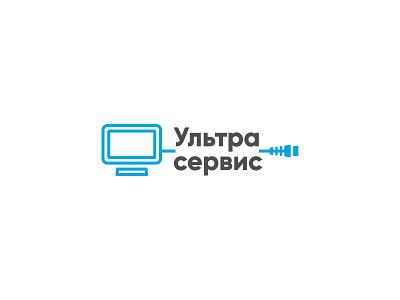 Computer repair and service logo