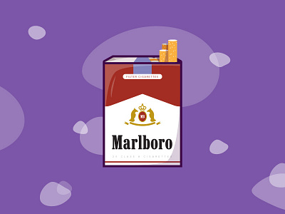 Need a smoke? cigarettes cigarrete illustration marlboro pack red smoke violet