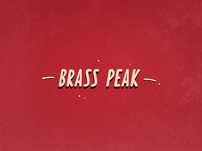 Daily logo challenge Day 8: Brass Peak in progress challenge dailylogochallenge design illustration logo mountain ski travel typography vector wip work in progress