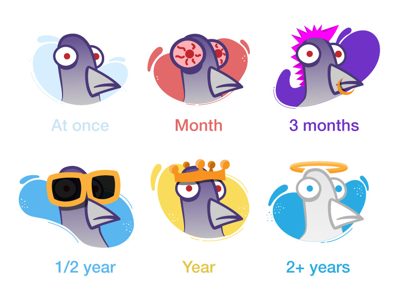 YouTube subscriber icons illustration design vector games youtube icon level subscribers pigeon pigeons crown