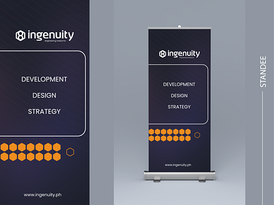 INGENUITY STANDEE branding graphic design