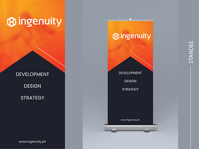 ingenuity - orange branding graphic design