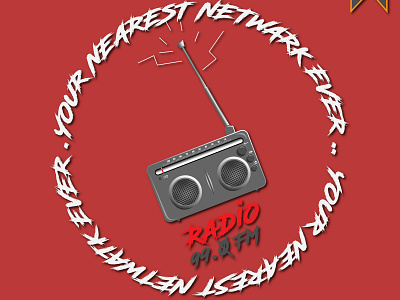 Radio adobe illustrator cc branding dribbble dribbble best shot logo networks radio show typography vector