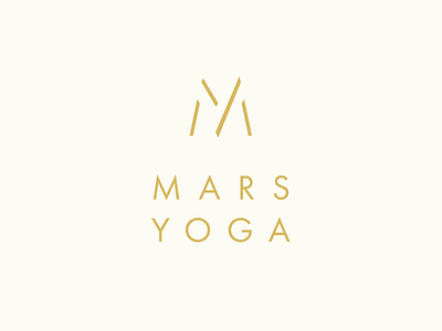 Mars Yoga logo concept branding graphic design identity logo mark process