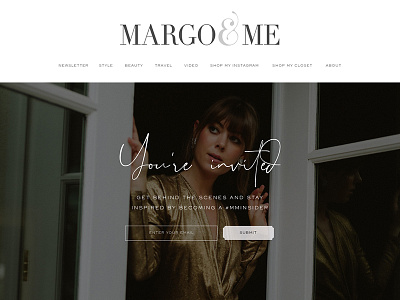 Subscribe page for Margo & Me