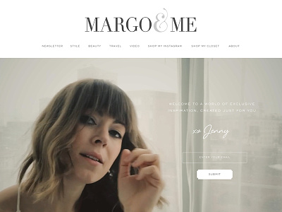 Margo & Me Subscribe page art direction branding design fashion graphic design identity marketing web design website design
