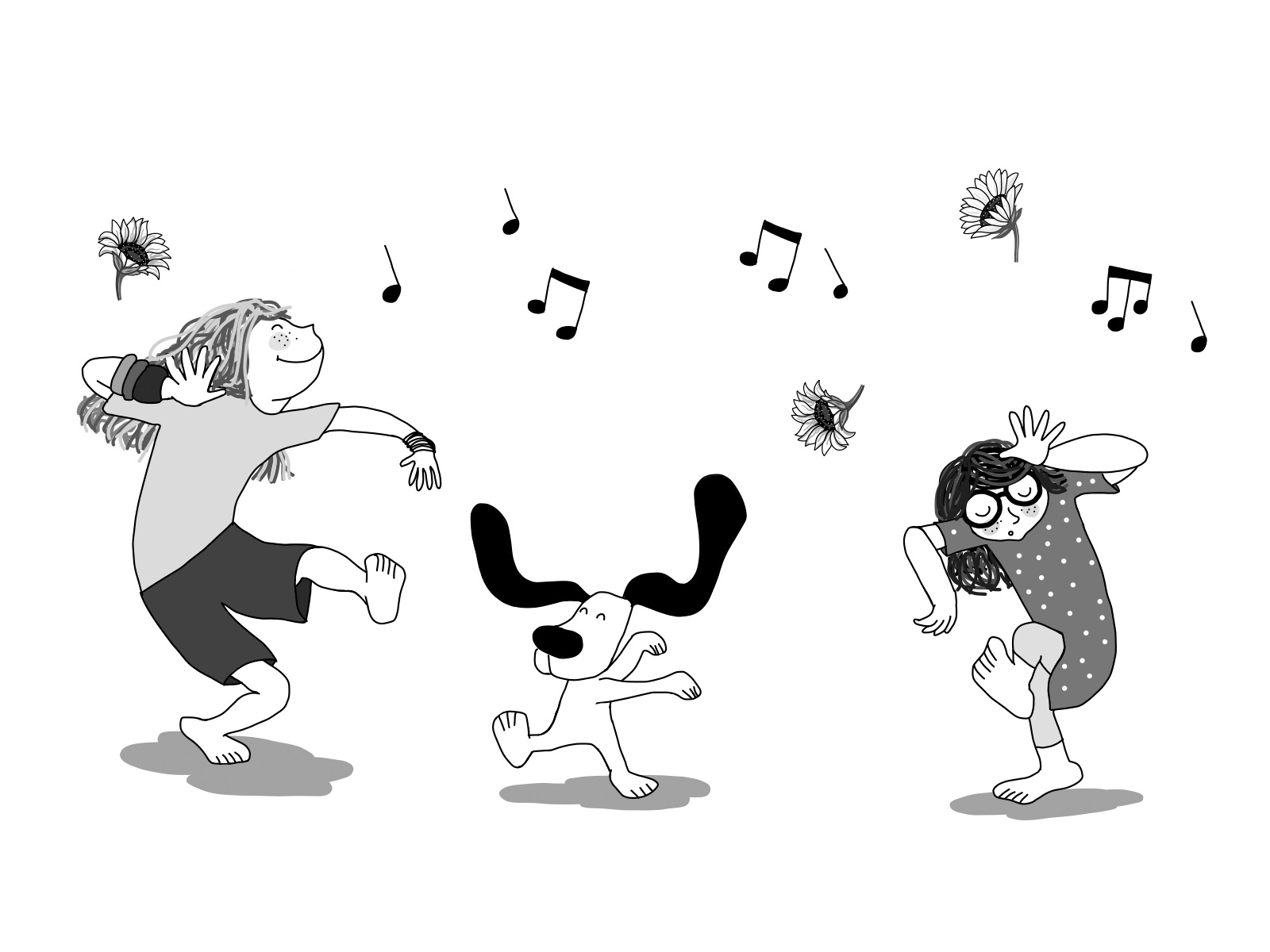 Illustration Sunshine Amelia — Dancing01 By Joana Paz On Dribbble