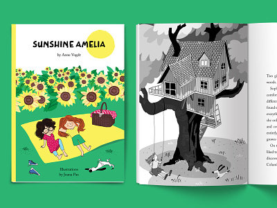 Sunshine Amelia books childrens books design editorial editorial design graphic design illustration