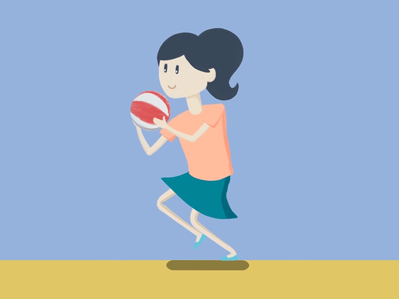 Running Into Summer Like ... xav run cycle walk cycle animation smashdown duik rig duik bassel charachter design animation motion after affects